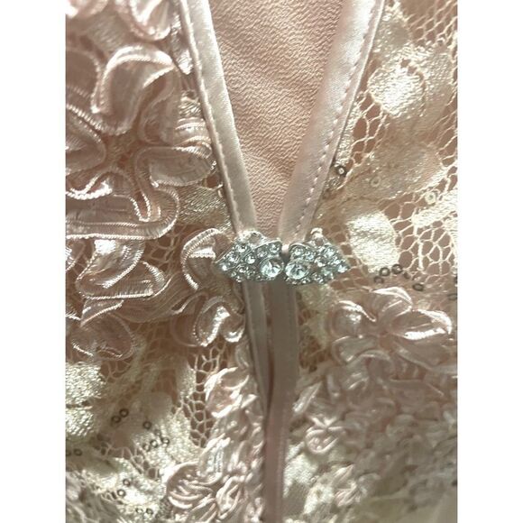 Jessica Howard 3/4 Sleeve Scoop Neck Soutache Mesh 2-Piece  Dress Blush SZ14 NEW - Picture 11 of 13